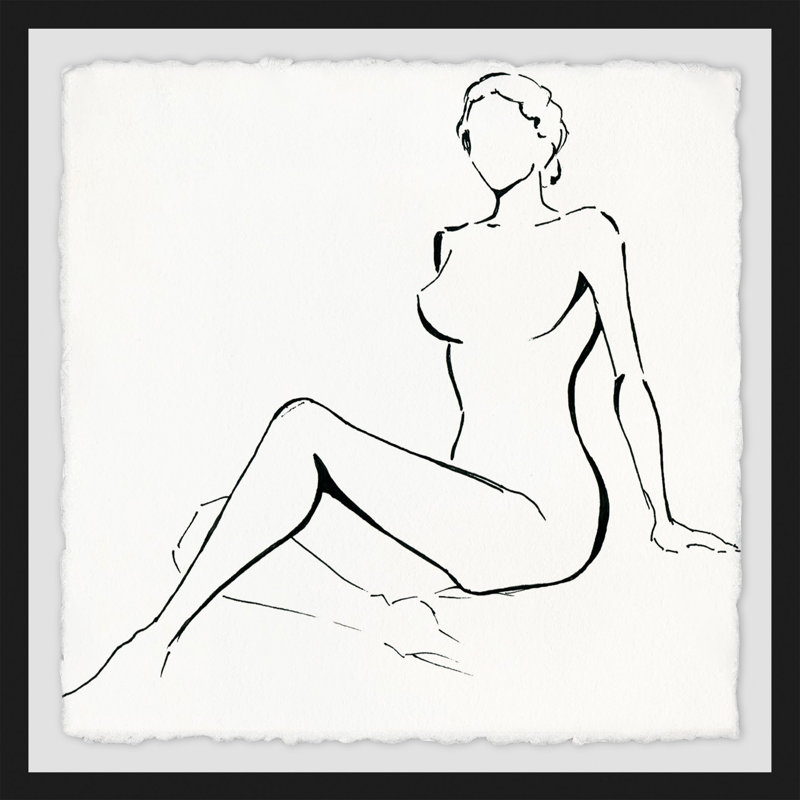 « au naturel », reproduction de peinture à l’acrylique encadrée, H 24 po x l 24 po