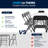 Parker 11-Piece Folding Rectangular Training Table and Chairs Set by Flash Furniture
