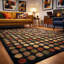 Aadi Polka Dots Hand-Knotted Wool Red/Black/Yellow Area Rug-1864698083