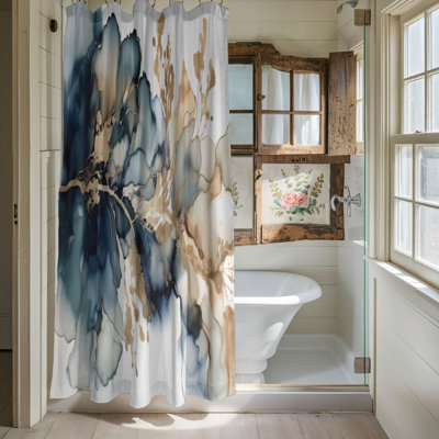 Kielle Abstract Shower Curtain