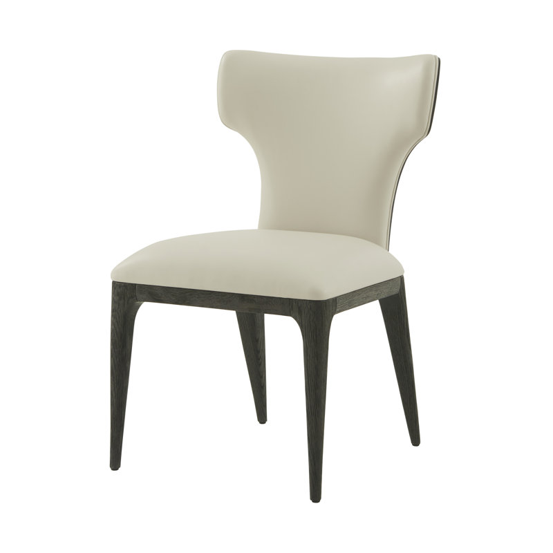 Repose Leather Dining Chair, Charcoal