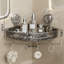 Serviteur de douche d'angle transparent avec crochet-272903608