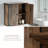 Industrial Style Over The Toilet Storage Organizer With Steel Frame And Adjustable Shelves For Bathroom Space Saving