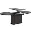 Extendable Dining Table 118–158cm with Storage Pedestal & Adjustable Shelves-57235885