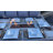 Beoll 9 - Person Patio Dining Set Rectangular Table with Cushions Included
