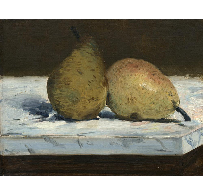 «Pears» par Édouard Manet - Art mural sur toile tendue avec châssis, H 48 po x l 33 po