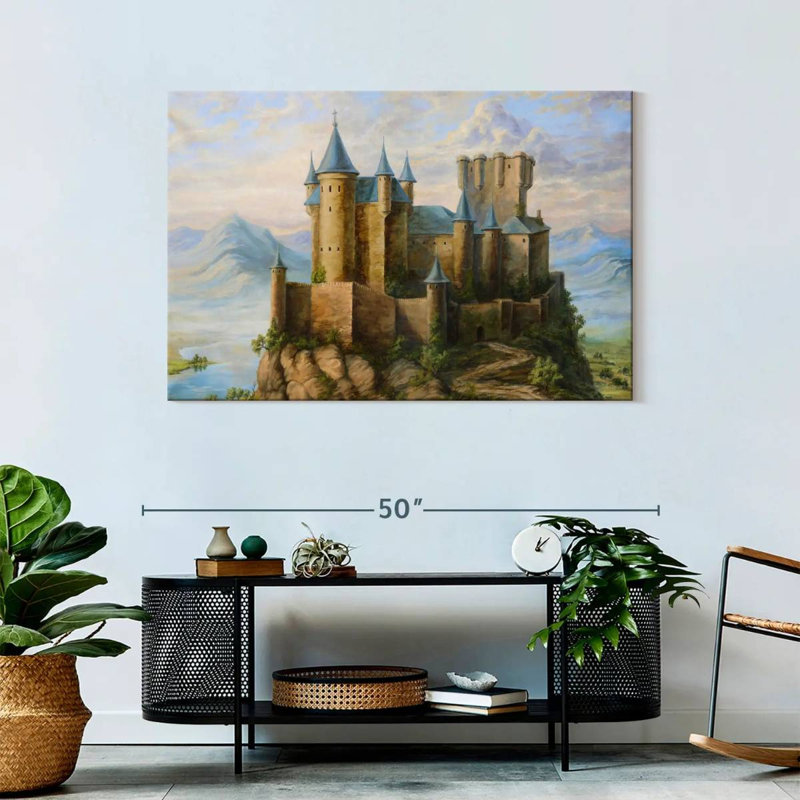 Lilie Castles, 30" H x 45" W