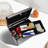 Medicine Lock Box with Key, Alluminum Alloy Box for Medication,First Aid Box with a Removeable Tray to Store Medicines & Pills for Home&Travel, Black 12 * 7.68 * 7.87 Inch-129688630-129688631