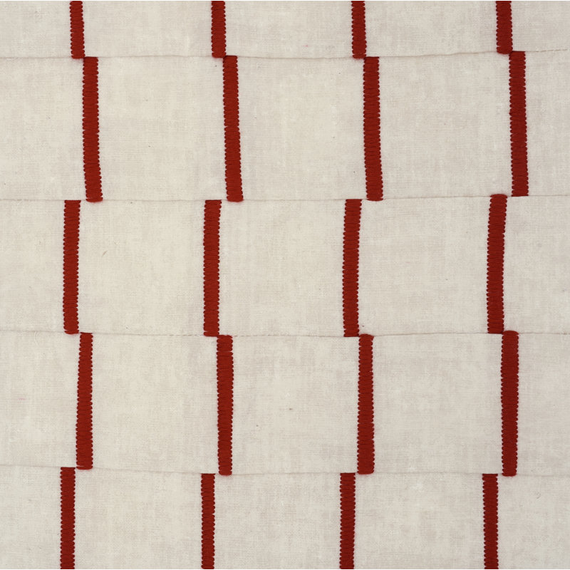 Schumacher x David Kaihoi Lines Fabric, Red