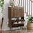 Upright Shoe Cabinet With Vertical Grooved Finish