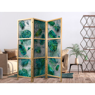 135cm W x 171cm H 3 - Panel Solid Wood Folding Room Divider