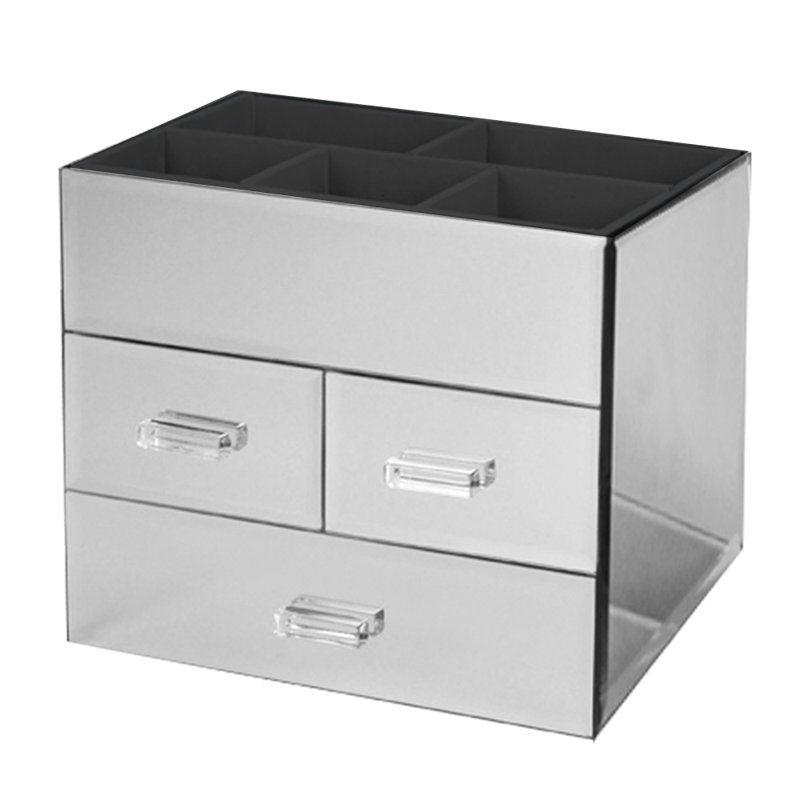 Rangement à bijoux à 3 tiroirs Miro, Argent