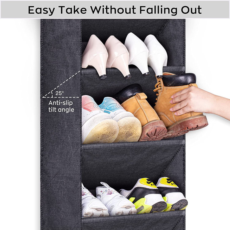 12 Pair Stackable Shoe Rack