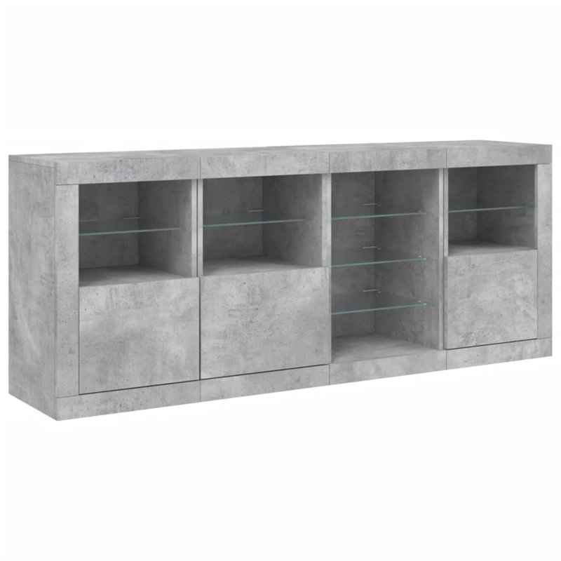 Azarea 164cm Sideboard, Concrete Grey