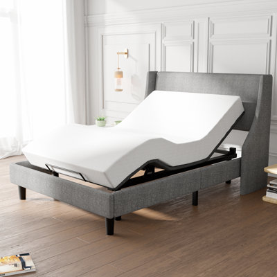 Lit réglable Channahon avec télécommande sans fil