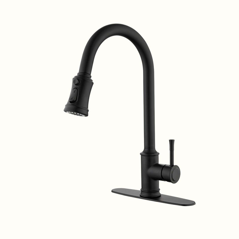 HOOSENG Pull Down Touch Kitchen Faucet, Matte Black