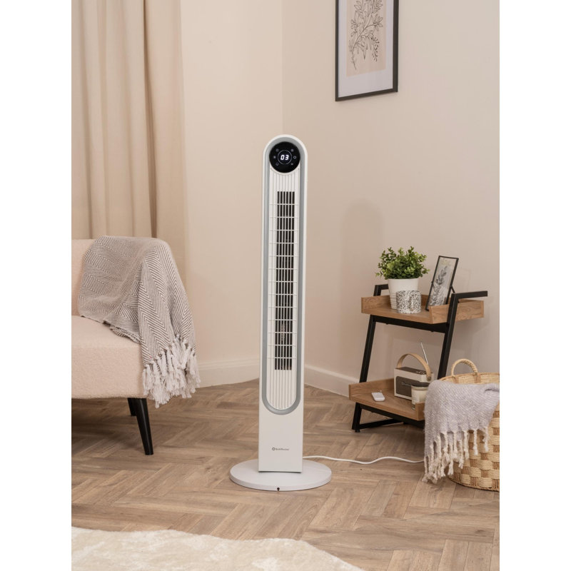 REDIFFUSION HALO 42 INCH DIGITAL TOWER FAN, White