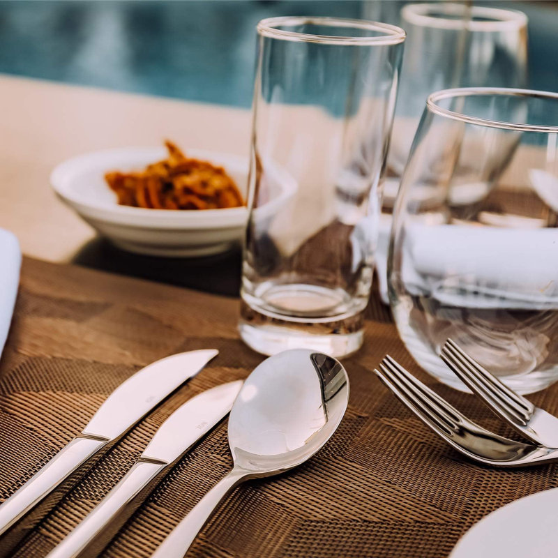 45 Pieces Of Silverware Set Tableware Set For 8 People