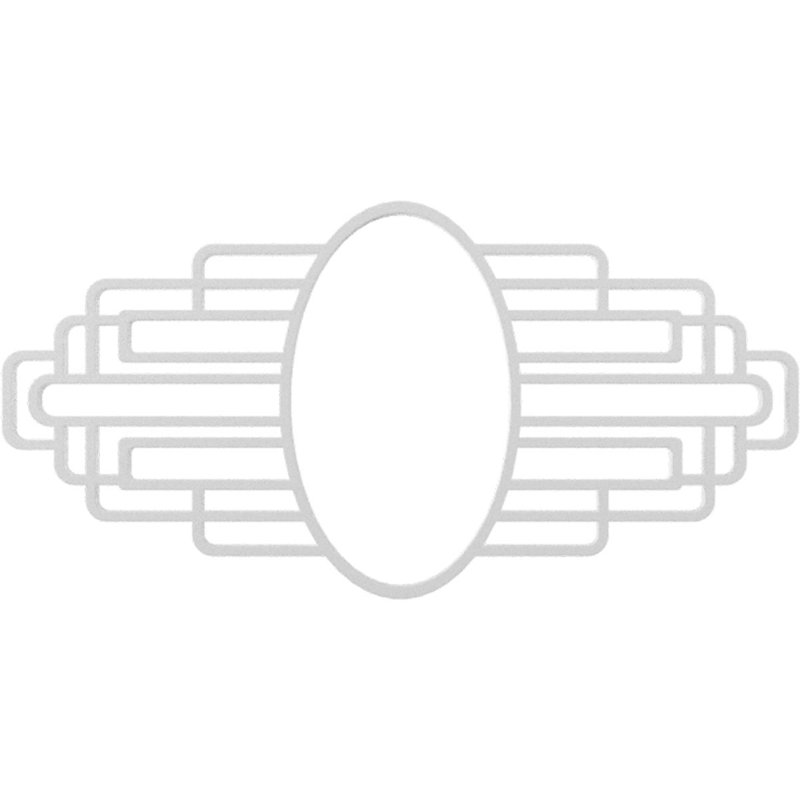 Médaillon de plafond en PVC Elizabeth, H 10 po x l 20 po x P 0,5 po, Inachevé