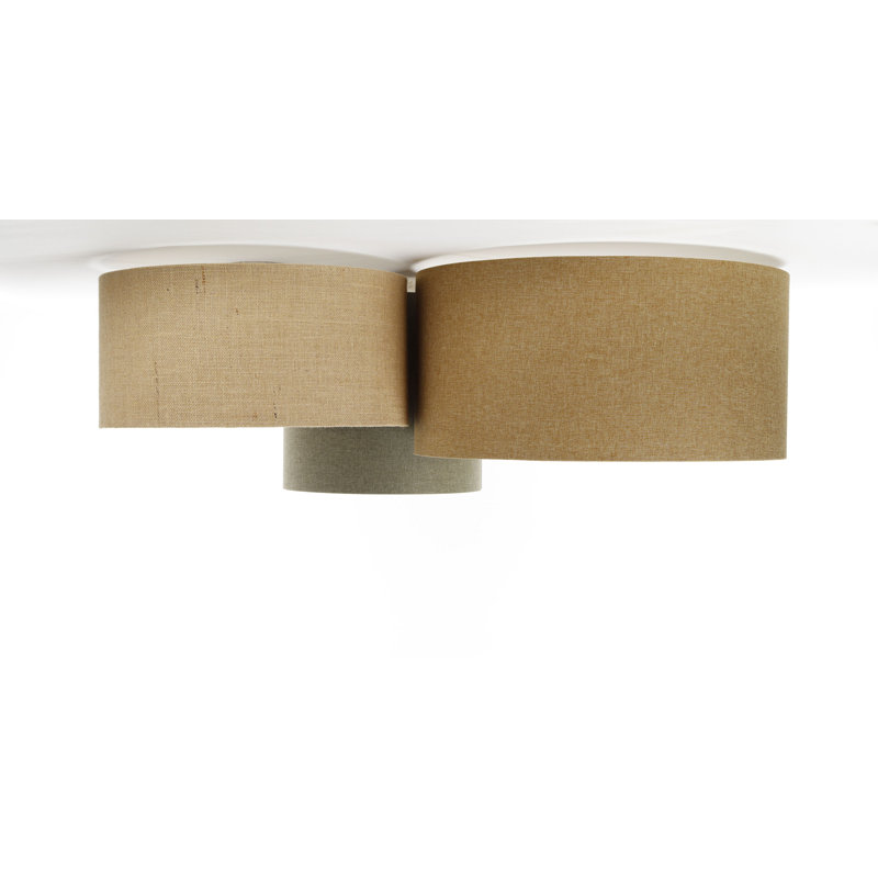 Avaughn Flush Mount, Light Brown/Brown/Grey