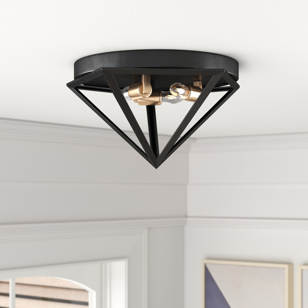Addison 3 - Light 12" Flush Mount Trule 