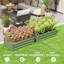 Outsunny Set of 2 Raised Garden Bed, 100 x 60 x 30 cm, Green