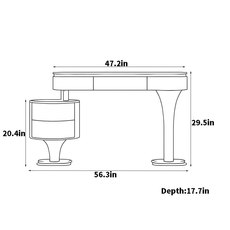 Commode légère de luxe