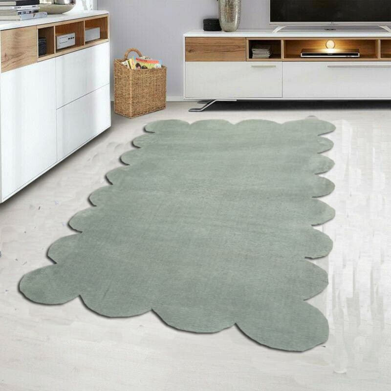 Light Grey Hall Carpet, 3.3 x 6.6 ft | 100% Polyester, 0.8 in Pile Height | Non-Slip Plush Underside, Antibacterial & Anti-Allergenic, Machine Washable at 86°F | Perfect for Living Room & Entryway Decor