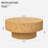 Handcrafted Burl Wood Round Coffee Table with Strudy Pedestal, Mid-Century Modern Solid Wood Coffee Table for Living Room-564966794-561136759