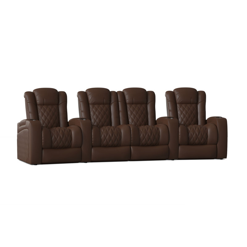 Sièges configurables home theater (rangée de 4), Cappucino classique