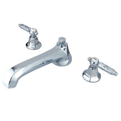 Robinet de baignoire romaine à 3 poignées et 3 poignées Kingston Brass