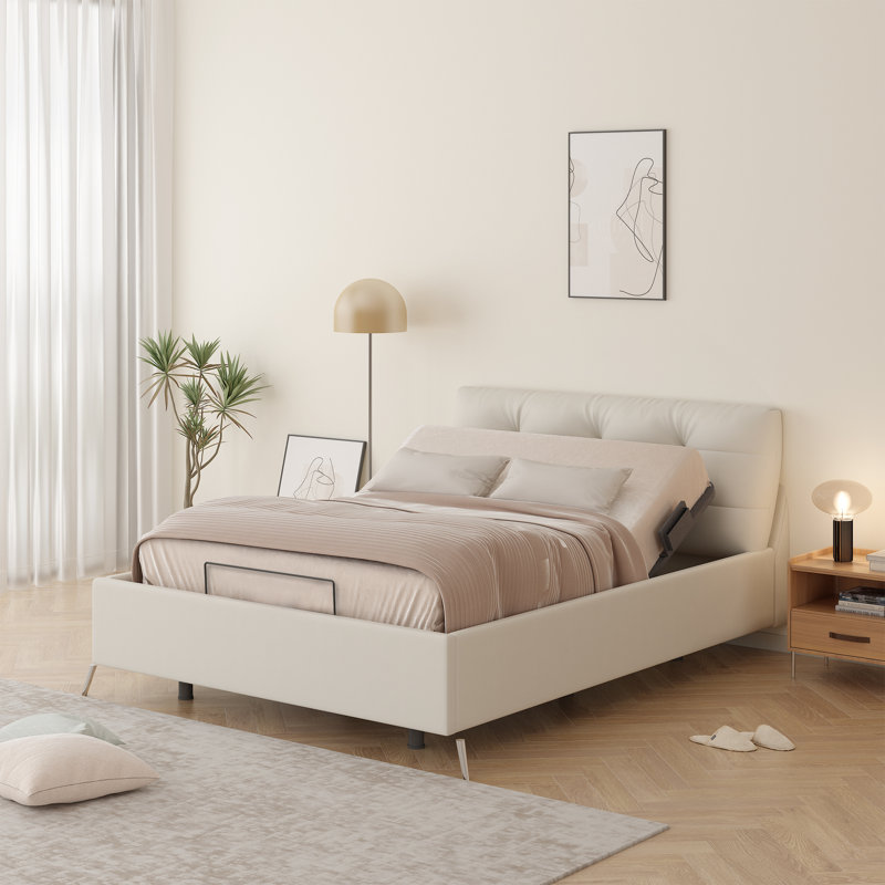 Boltz Zero Clearance Adjustable Bed Frame with Wireless Remote, Queen