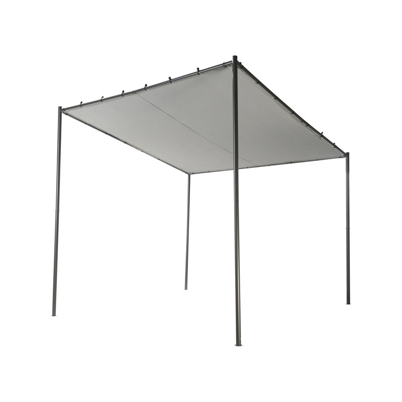 28m x 28m Metal Pergola, Gray