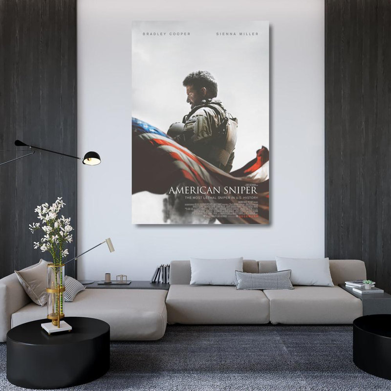 American Sniper, 48" H x 32" W