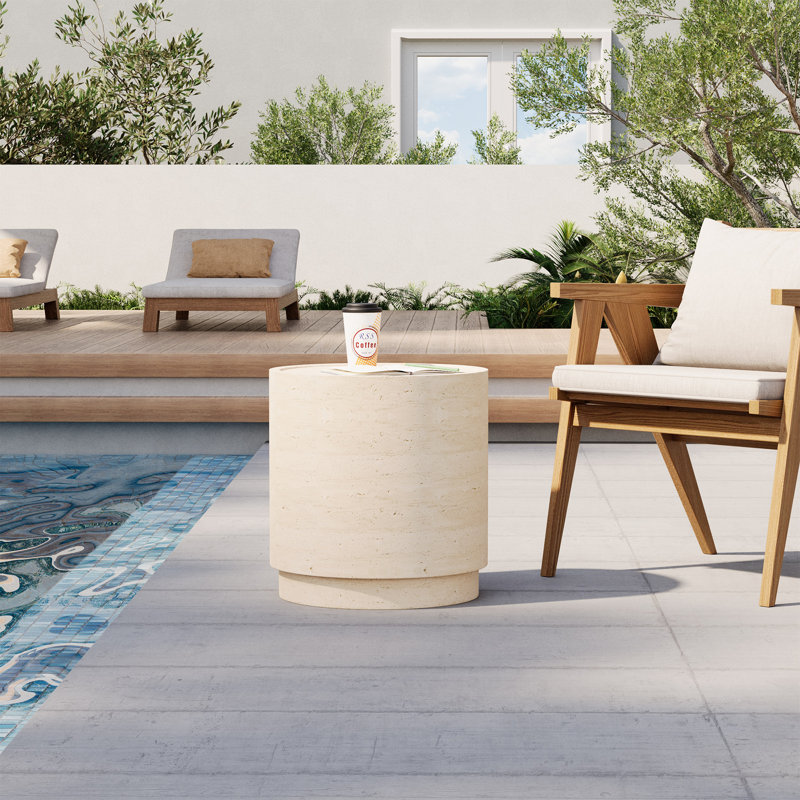 Table d'appoint en béton pour l'extérieur, 1