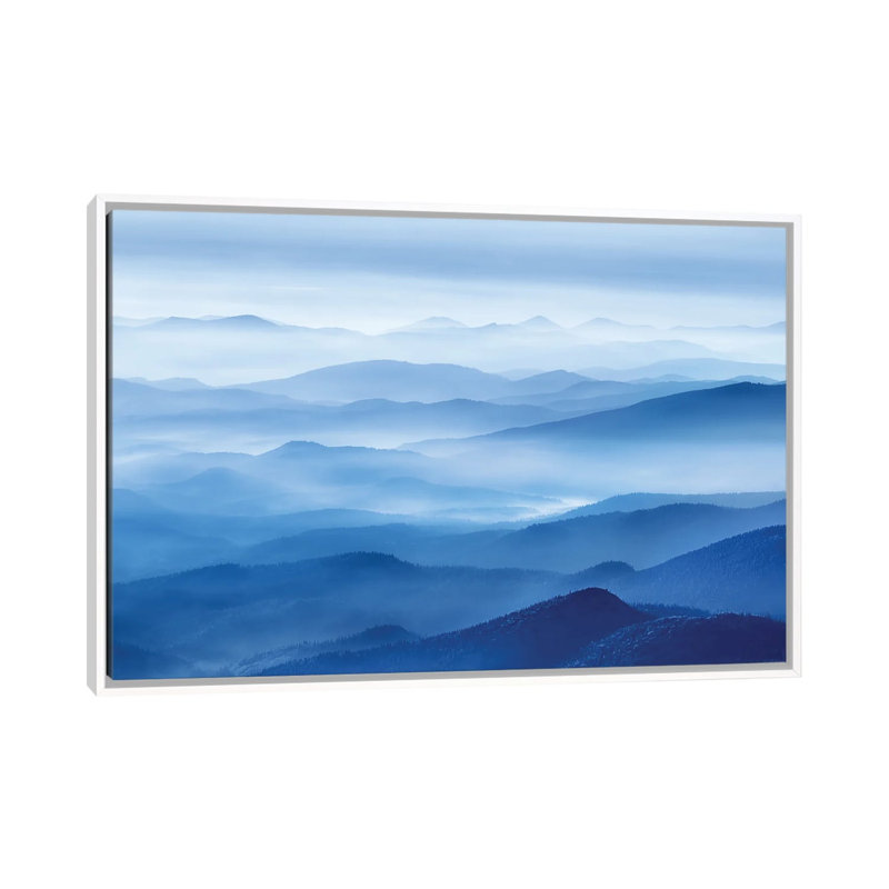 Rhythm Of Mountains by Mei Xu - Floater Frame Print on Canvas