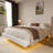 Boucle Floating Bed With Light,Queen-700096298