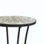 Table d'appoint de patio avec tablette