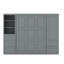 Grand lit escamotable avec tiroirs et tablettes-381021202