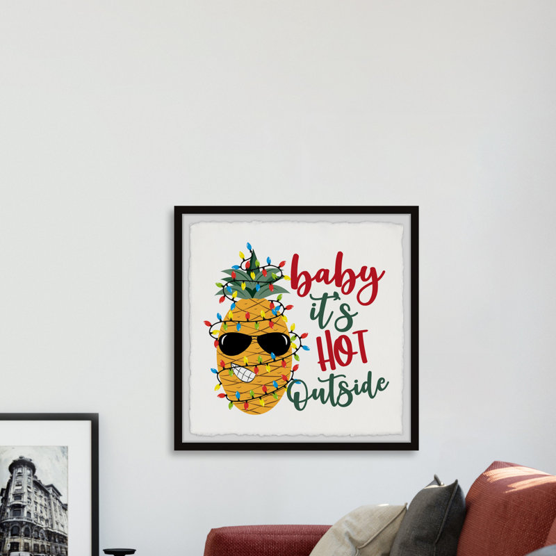 Hot Outside - Single Picture Frame Print, 81cm H x 81cm W x 3.81cm D