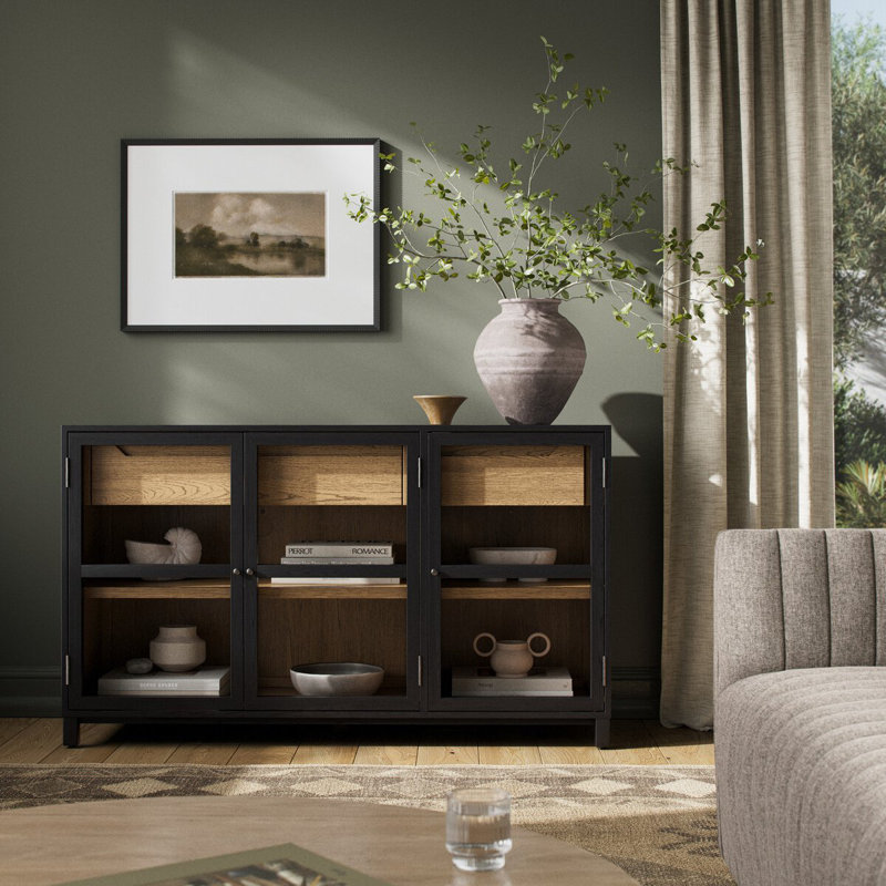 Millie 59.25'' W Solid Wood Sideboard