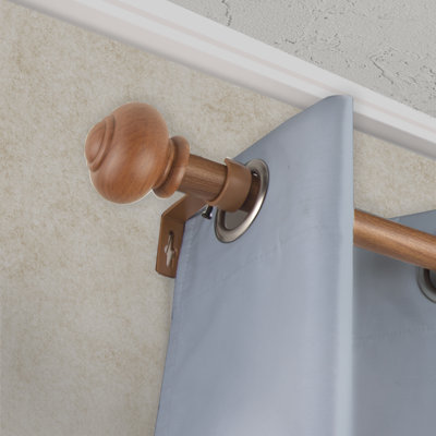 Wulff Steel Adjustable 1'' Single Curtain Rod