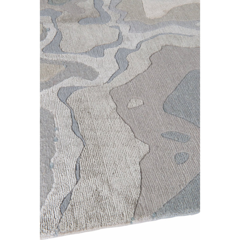 Adam Hunter Tundra Cool Area Rug, Rectangle 4' x 6'