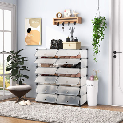 24 Pair Stackable Shoe Storage Box