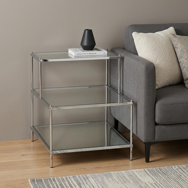 Table de bout en miroir 24 po