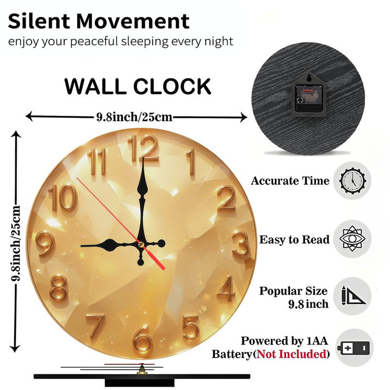 Horloge dorée