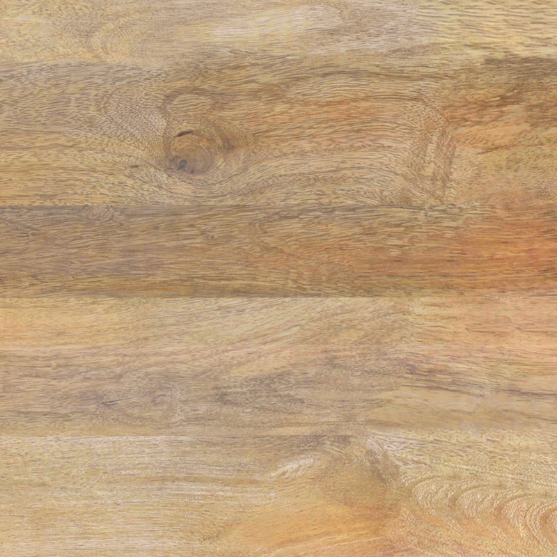 Table basse carrée contemporaine en bois de manguier massif et marbre véritable Lockham