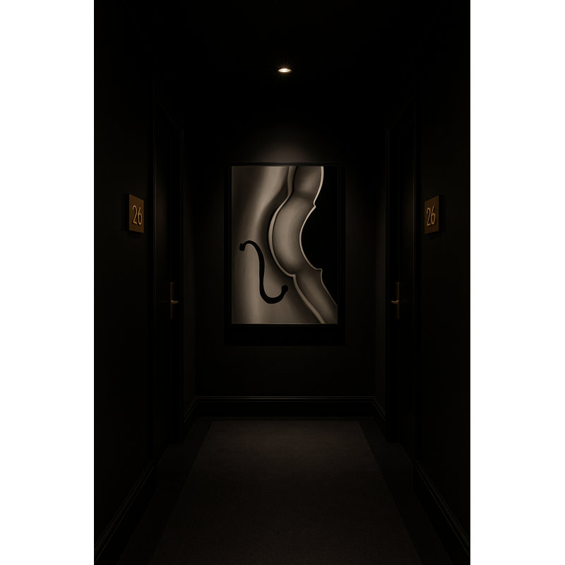 Silent Current Framed Canvas Wall Art by Kasian Art Studio - Black Frame
