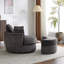 Fauteuil d'appoint pivotant en velours 41 po-248865809