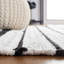 Tapis rayé noir / ivoire Courchevel-1050272922